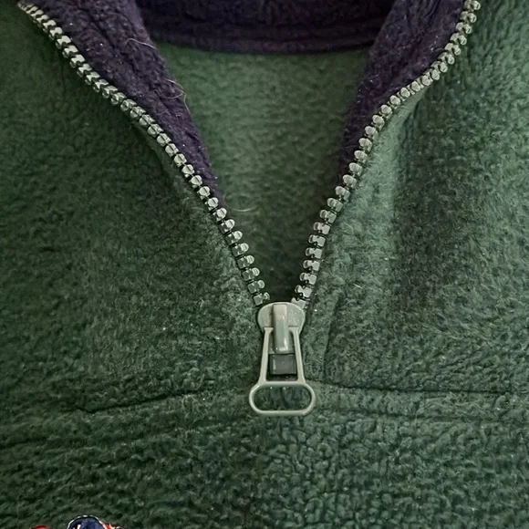“ traditional craft wear” made in Ireland quarter zip fleece pullover - Picture 4 of 12